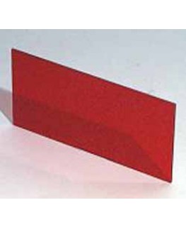 Plexiglasscheibe Rot transparent, 124.2 x 56.6 x 1.5 mm zu Gehäuse 9500.151A / 9500.164A / 9500.167A