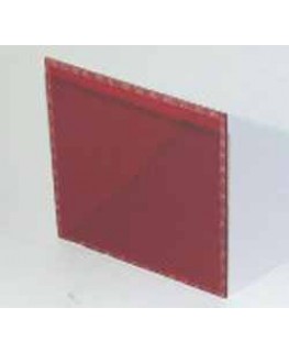 Plexiglasscheibe, 91 x 31 x 1 mm, Rot