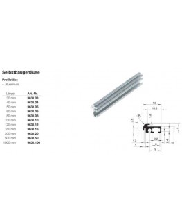 Profilstab - Aluminium 40 mm