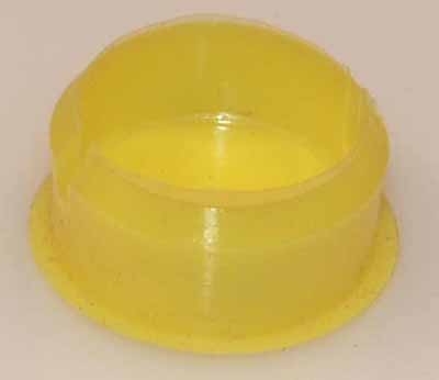 Abschlussdeckel zu Knopf ⌀14.5mm, gelb
