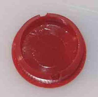 Abschlussdeckel zu Knopf ⌀14.5mm, rot