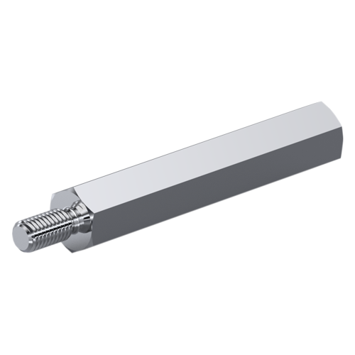 Abstandsbolzen M3x20, Messing, SW5.5