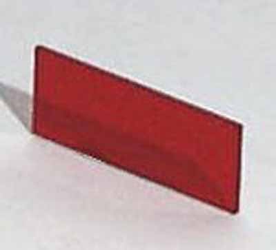Plexiglasscheibe Rot transparent, 35.5 x 14.4 x 1mm zu Gehäuse 9500.234A