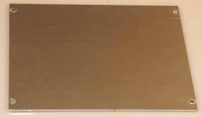Frontplatten Alu eloxiert, 70.8 x 128.4