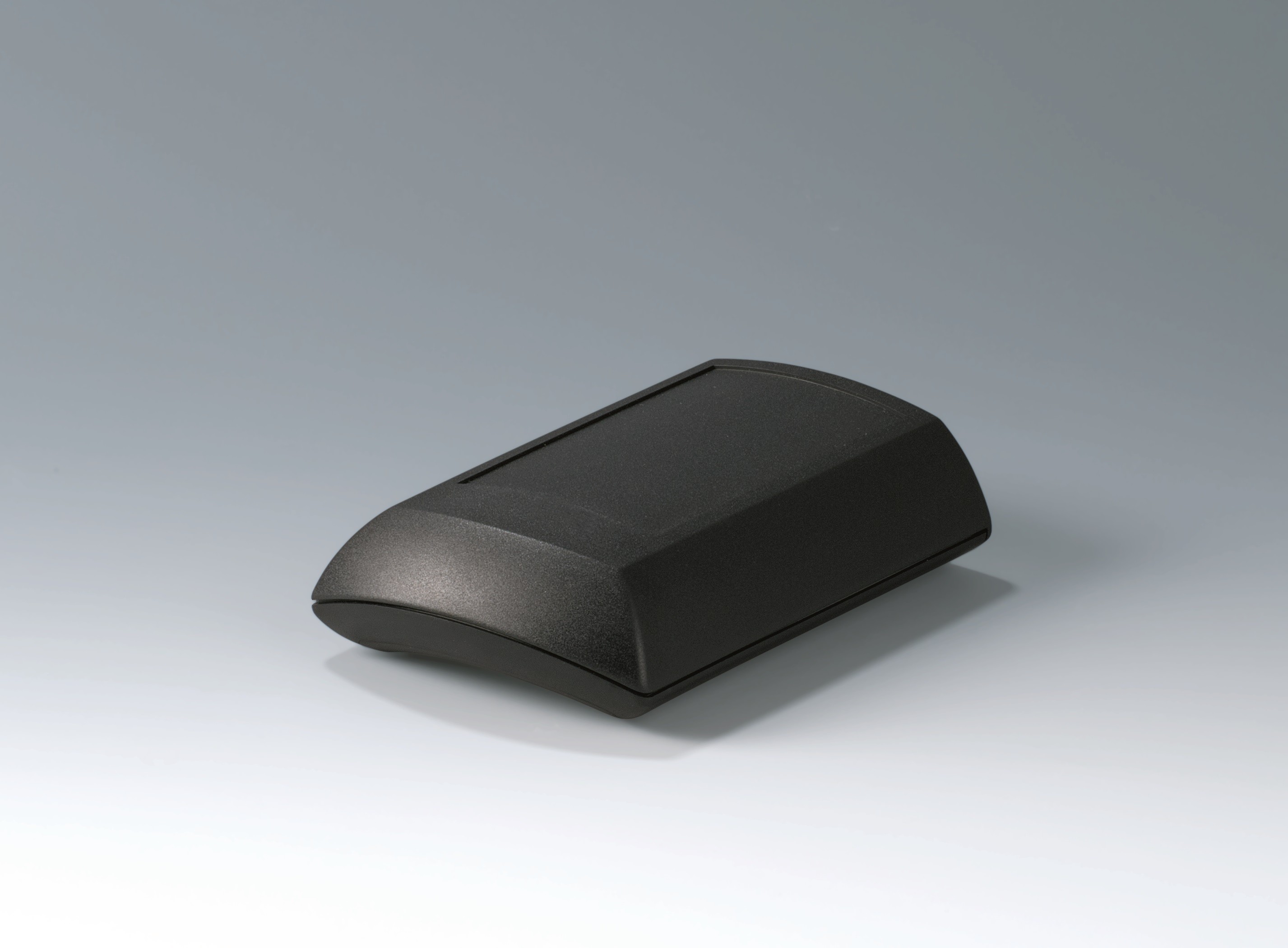 Gehäuse ERGO-CASE M, flach, 150 x 100 x 40, schwarz, mit Batteriefach 4x AA und Dichtungs-Set