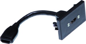 FLF schwarz mit kurzem HDMI-Kabel