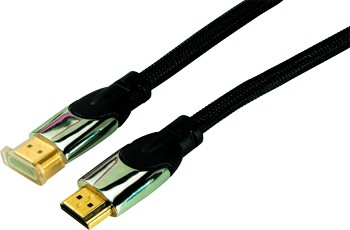HDMI auf HDMI mit Kunststoffgehäuse, Ø 7,2 mm, 2 Meter