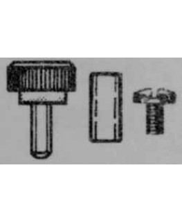 Montagesätze (2 Rändelschrauben M3 + 2 Hülsen und 2 Schrauben M3 x 8 mm