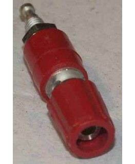 Apparateklemmen Rot, ø2mm, 6A, isoliert