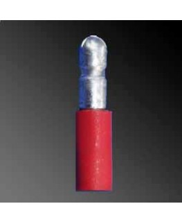 Rundstecker, isoliert, 0.5-1 mm², rot