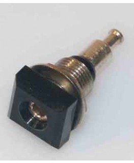 Buchse ø2mm, Schwarz, isoliert, quadratisch
