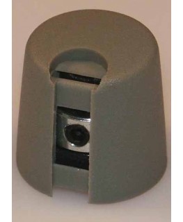 Knöpfe, d: 16mm, d: 4mm, h: 16mm, grau