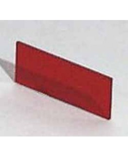 Plexiglasscheibe Rot transparent, 35.5 x 14.4 x 1mm zu Gehäuse 9500.234A