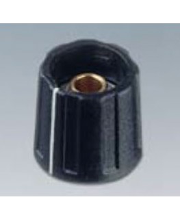 Drehknopf ⌀9mm, schwarz mit Markierung