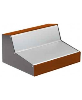 Pult-Gehäuse schwarz-orange 235 x 300 x 156 x 52 mm
