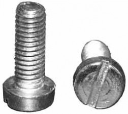 Schraube M2.5, L: 10mm, D: 4.5mm, Stahl vernickelt