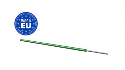 Schaltdraht mit Kunststoffisolierung (PVC), Grün, ⌀ 0.8mm, à 100m