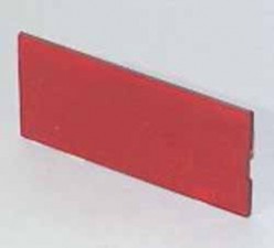 Plexiglasscheibe Rot, 70 x 37.5 x 1 mm