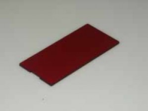 Filterscheibe Rot, 2mm, 91.5 x 42.5 mm