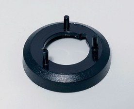 Mutterabdeckung zu Knopf ⌀13.5mm, schwarz ohne Strich