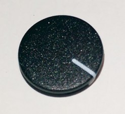 Abschlussdeckel zu Knopf ⌀13.5mm mit Markierung, schwarz  