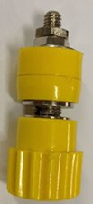 Apparateklemme Gelb, ø4mm, 16A, isoliert