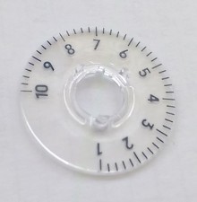 Skalenscheibe zu Knopf ⌀13.5mm, 270°, 1-10