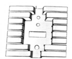 Kühlkörper aus Alu eloxiert, schwarz für TO 3-66-202-220, A 58