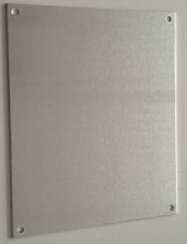 Frontplatte Alu eloxiert,  87 x 67 mm